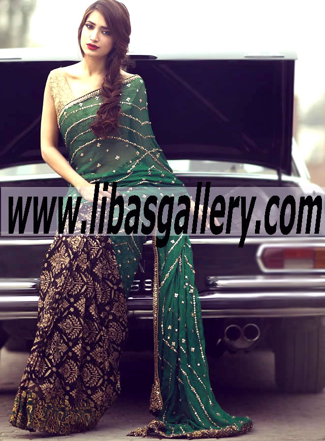 Buy Saira Rizwan Wedding Sarees, Latest Designer Saira Rizwan Bridal Saree Online For Wedding in UK USA Canada Australia Saudi Arabia Dubai