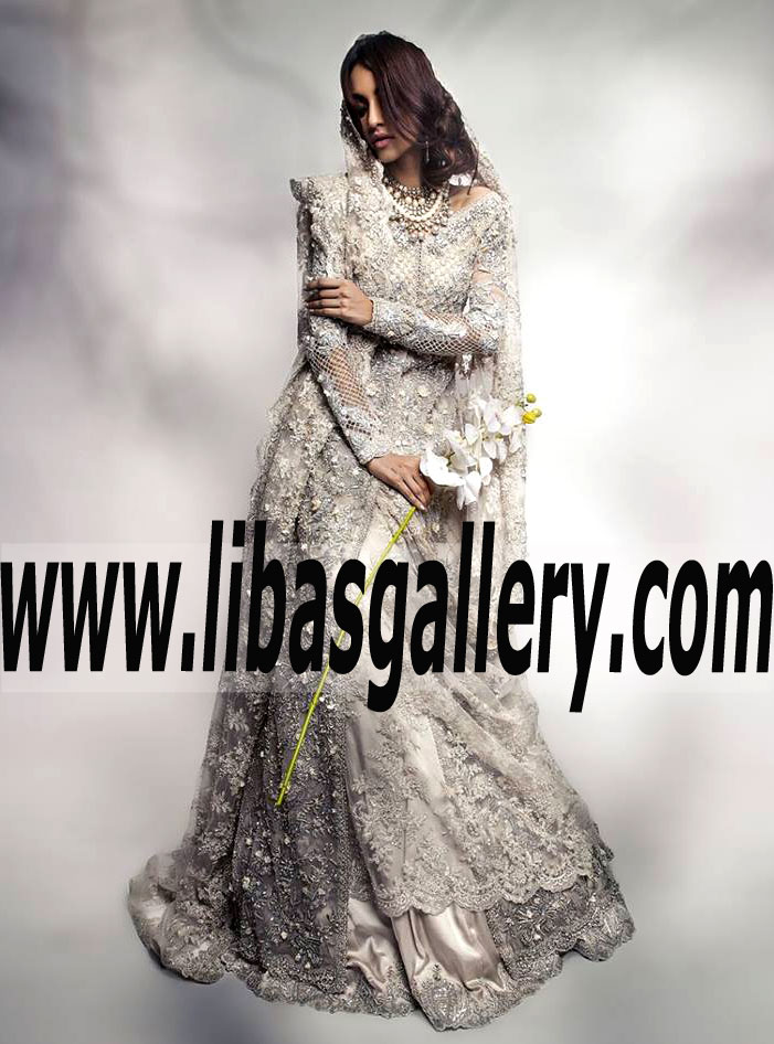 SANA SAFINAZ Latest Bridal Lehenga for Reception and Special Occasions Designer SANA SAFINAZ Bridal Lehnga designs Frogner Oslo Norway