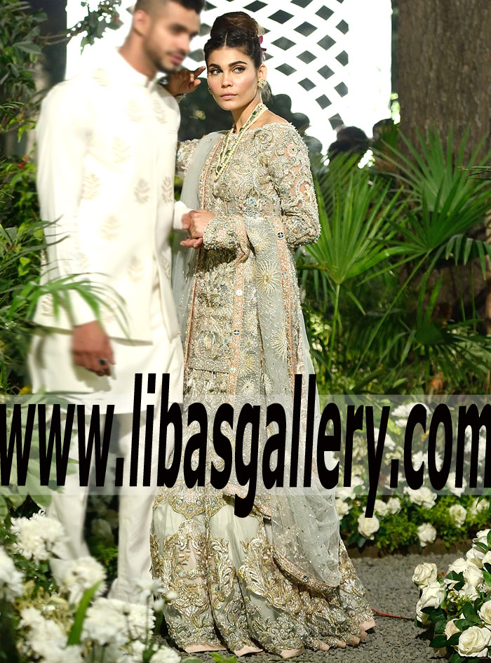 ELAN Bridal Lehenga Bloomingdale Illinois Palais Indochine Pakistani Designer ELAN Wedding Lehenga United States
