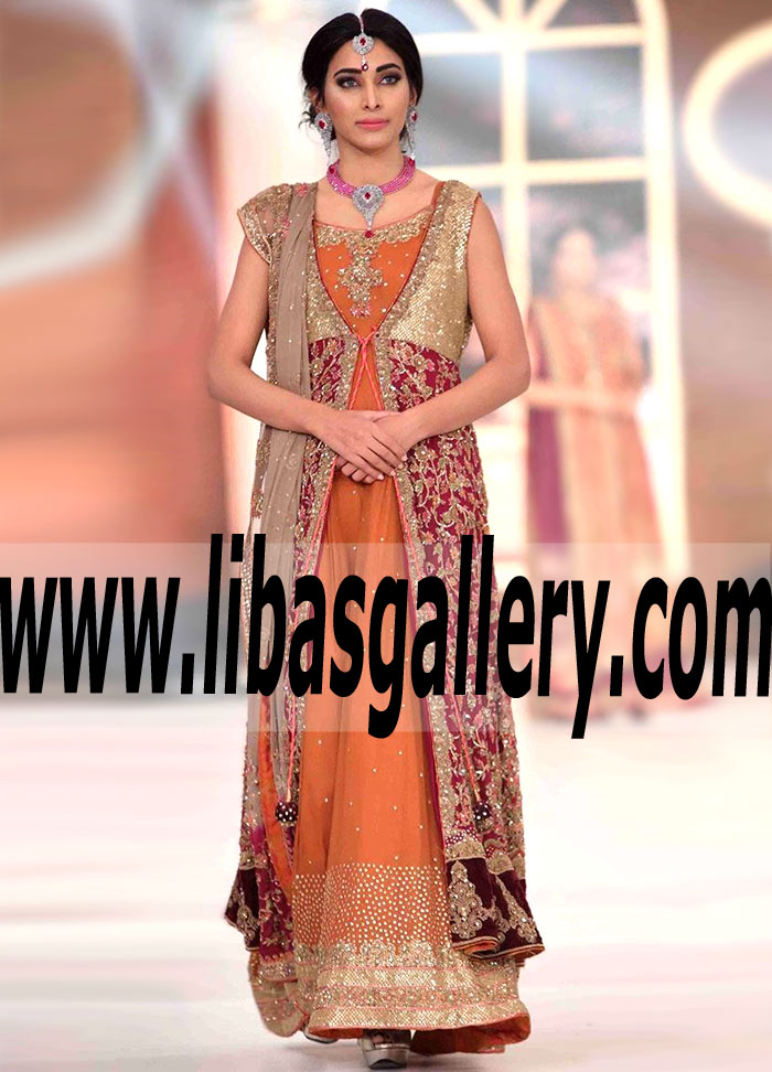 Aisha Imran Pakistani Bridal Gown Dresses Pakistani Designer Dresses Buy in Beverly Hills California CA USA