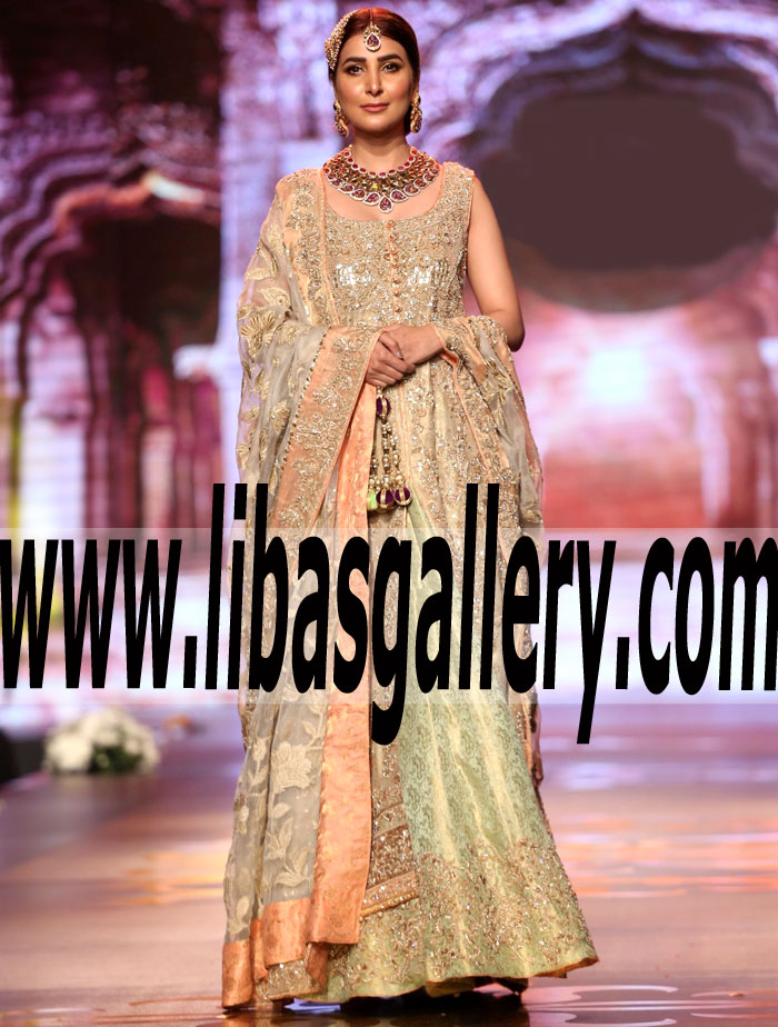 AISHA IMRAN Winter Wedding Wear, BRIDAL COUTURE WEEK GOLD Winter Festive Bridal Collection 2016-2017 Fairfield New Jersey NJ USA