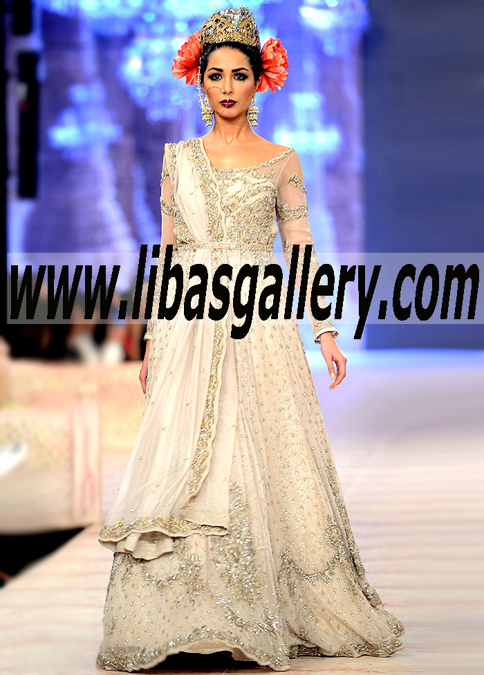 PFDC Loreal Latest Bridal 2015 Collection - Fahad Hussayn with Prices in UK USA Canada Australia Saudi Arabia Dubai