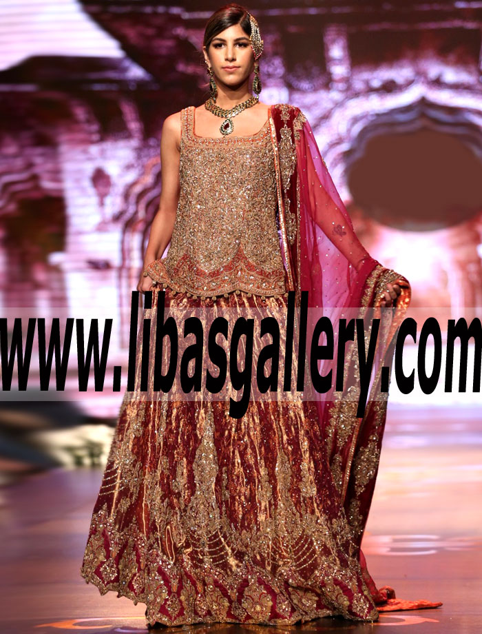 Aisha Imran Breathtaking Bridal Outfits Aisha Imran Chic Bridal Lehenga