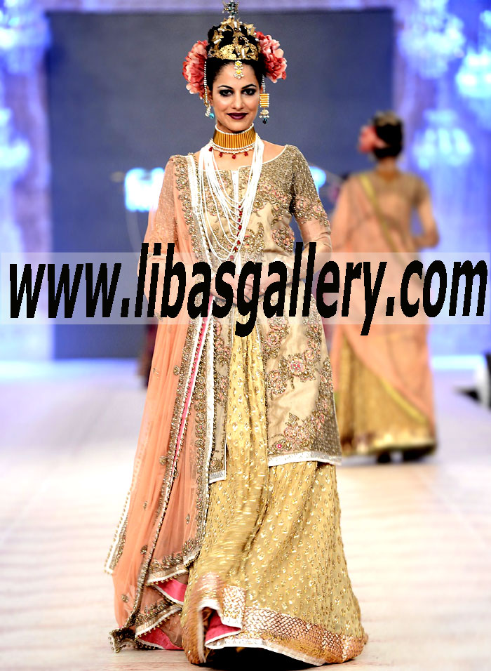 #theLIST: Best Dresses at PFDC L`Oreal Paris Bridal Week 2015 - Fahad Hussayn`s Best-Bridal Dresses List Buy online in UK USA Canada australia India UAE Dubai Qatar kuwait and Saudi Arabia.