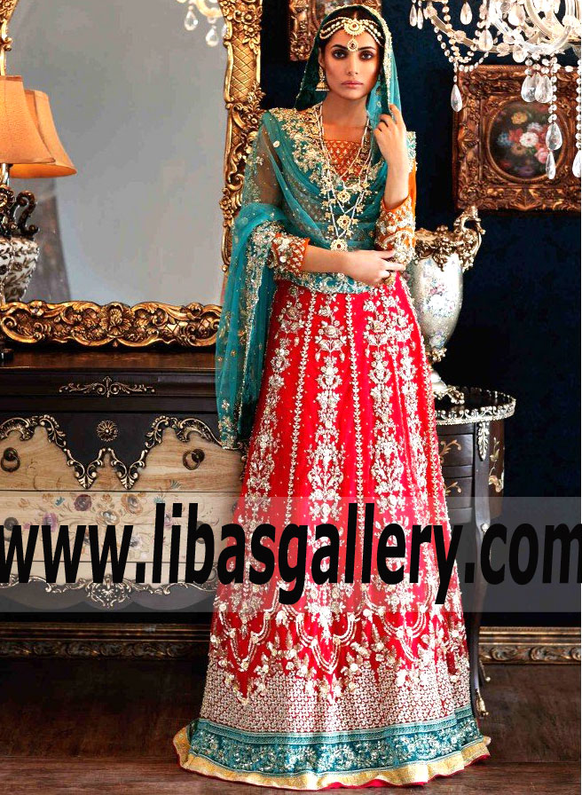 Pakistani Designer MARIA.B Bridal Dresses 2017 | Bridal Collection | Heavy Embellished Lehenga Choli | Green Street UK Online Shopping | Discount 20-30% | libasgallery.com Pakistani Designer MARIA.B Bridal Dresses 2017 | Bridal Collection | Heavy Embellished Lehenga Choli | Green Street UK Online Shopping | Discount 20-30% | libasgallery.com