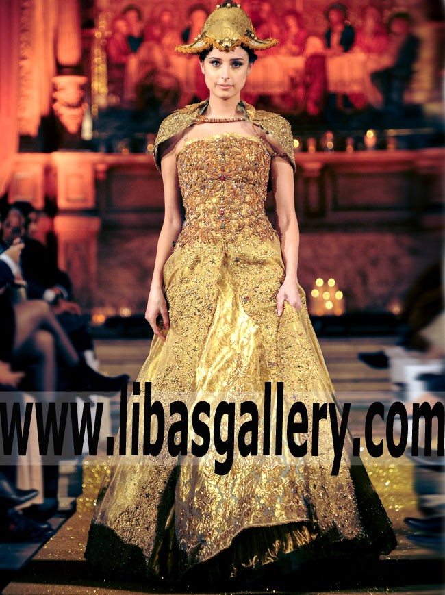 Designer Gown for Reception or Special Occasions Designer Nilofer Shahid Bridal Dresses Roslyn New York NY USA Designer Reception Gown
