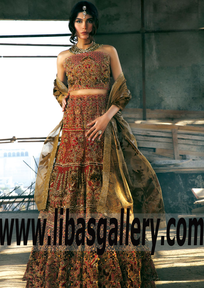 Sana Safinaz Lengha Pakistani Lehnga Designer Lengha Bridal Lehenga Indian Wedding UK USA Canada Australia