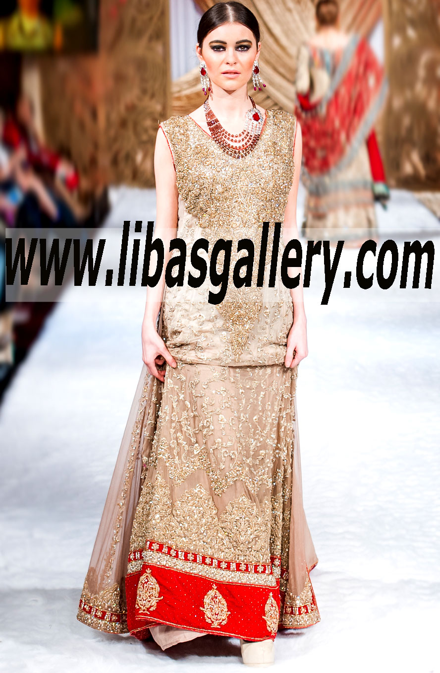 Shazia Kiani Women`s wedding Evening Wear, formal Semi-formal Wear Pakistan Bridal Couture Week PFDC Sunsilk Fashion Week Karachi Lahore Islamabad UK USA Canada Australia