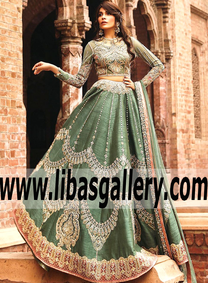 Faraz Manan Bridal Collection for Wedding and Reception Latest Asian Wedding Lehenga Designer Wedding Lehengas Bell Bar UK