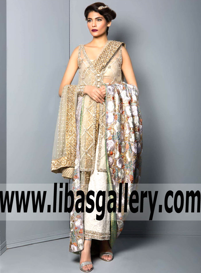 Embellished Pakistani Party Dress for Newlyweds Look and feel like a million bucks Latest MAHGUL Heavy Formal Party Dresses Melbourne Australia