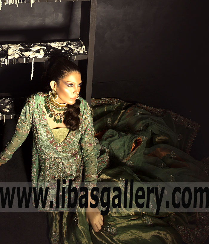 Mahgul Bridal Wear Jackson Heights New York Pakistani Bridal Dresses Designer Mahgul Angrakha Bridal Dress with Price