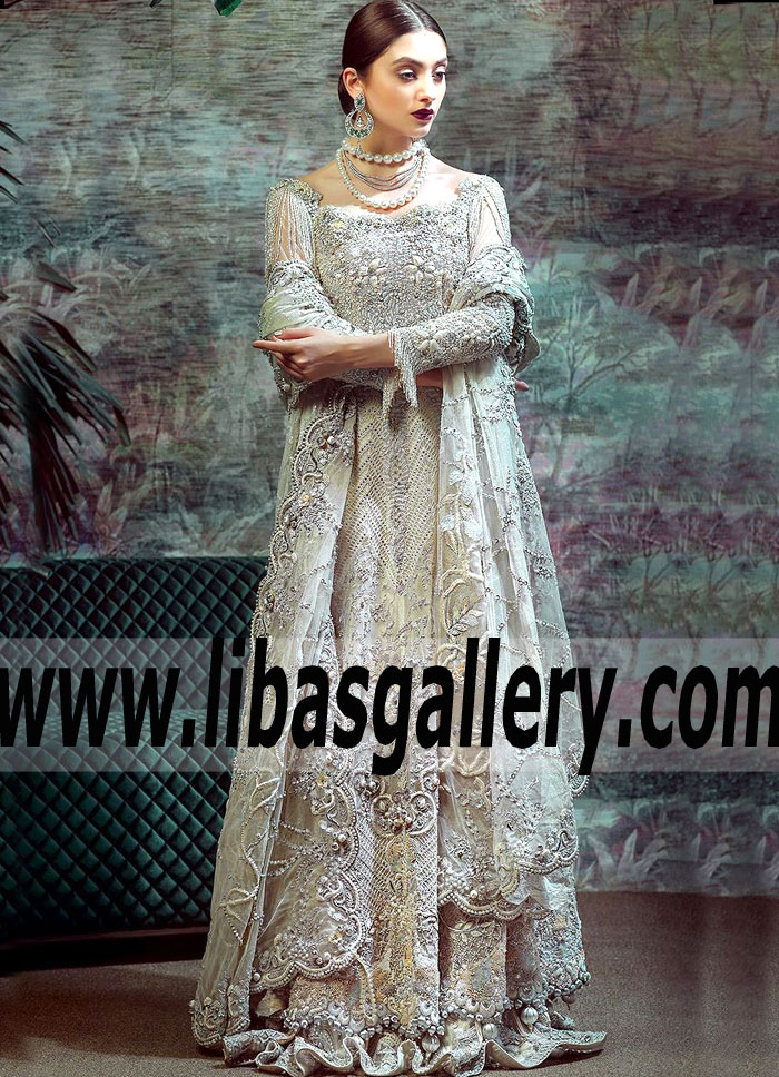 Luxurious Bridal Dresses White Gladiolus Wedding Gown Tena Durrani Australia Online Shop