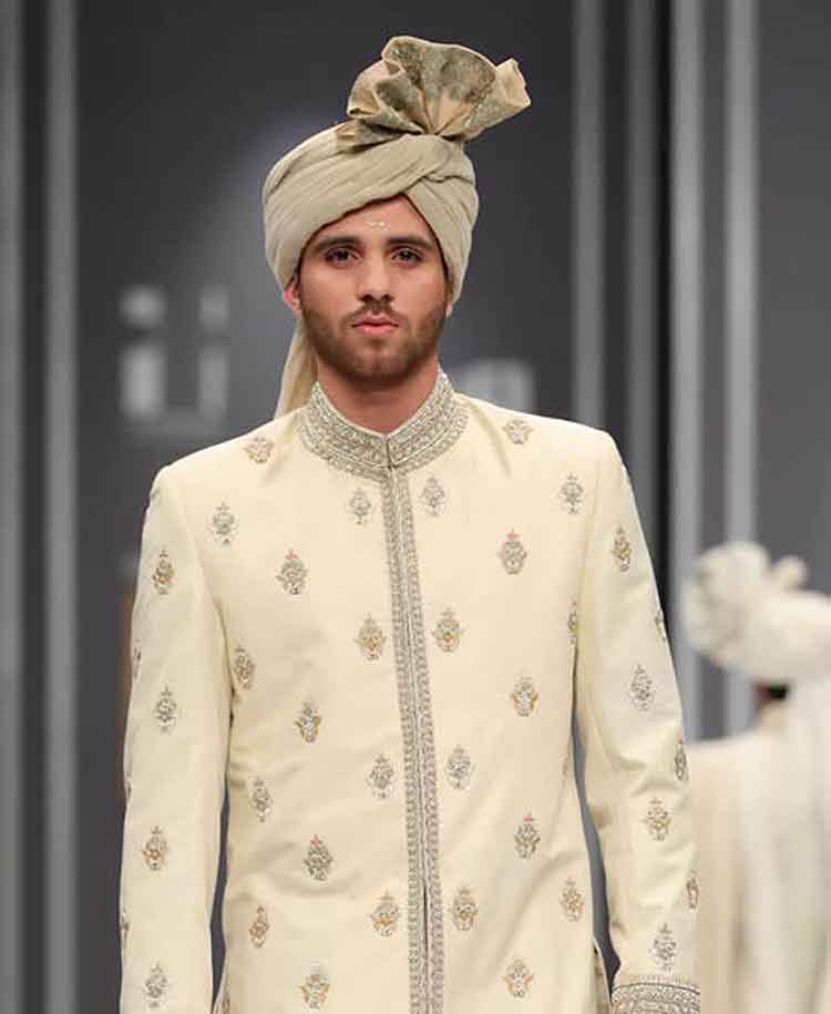 Unique style tight winding light shade nikah barat pagri with short shamla for men quick delivery worldwide uk usa canada ca ksa