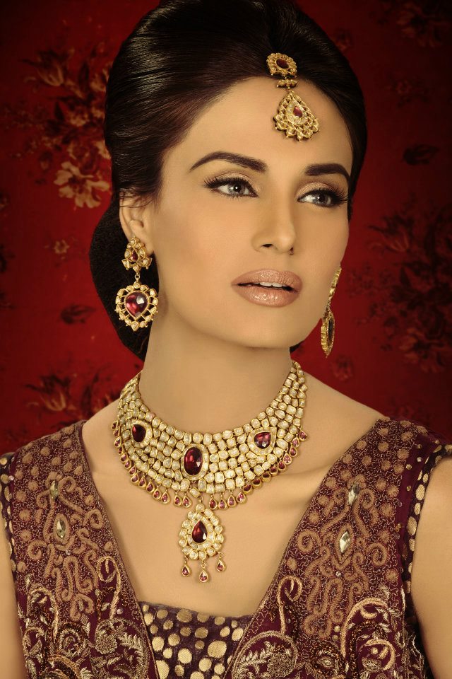 Traditional Bridal Ruby Gold Jewellery set for nikah wedding San Diego California Tennessee Virginia USA