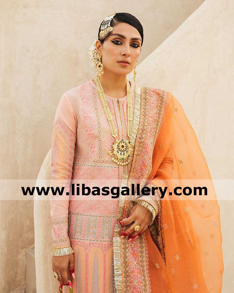 book your order for Gold plated long rani haar bridal jewelry set for nikah barat ayeza khan serious mood germany cyprus new zealand 