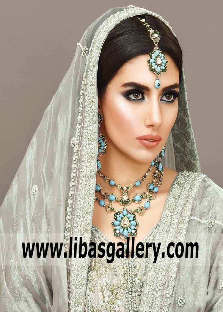 Elegant Pakistani Bridal Jewellery Set Keynes UK Artificial Bridal Jewellery Sets