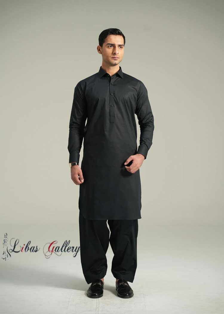 Versatile Onex Black Kameez Shalwar for men Crafted from premium quality cotton fabric soft Jeddah Doha Brisbane London Sharjah Oman Bahrain