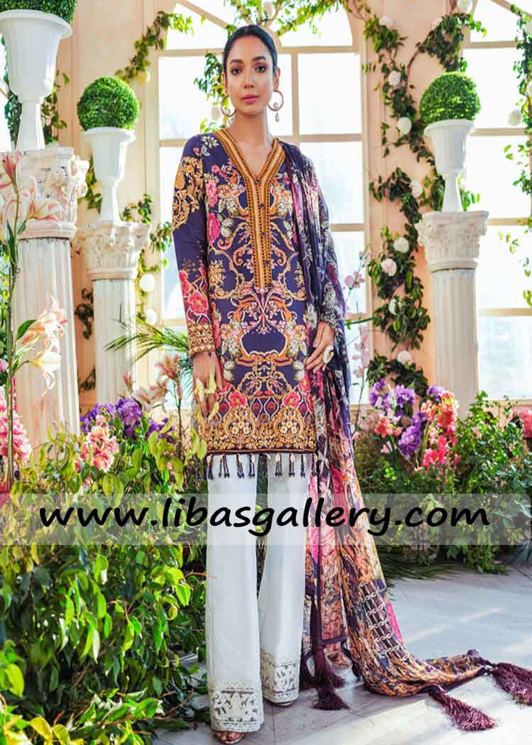 New Lawn Dress Design 2020 In Pakistan