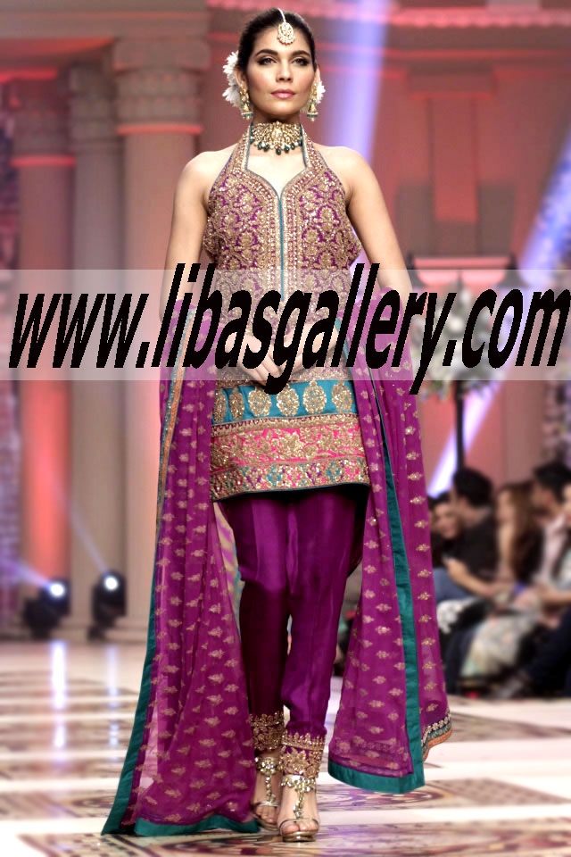 BUY the best Bridal dressed WITH Umar Sayeed Telenor Bridal Couture Week formal day dresses, evening dresses for weddings, Short formal shirt dresses, women`s evening wear