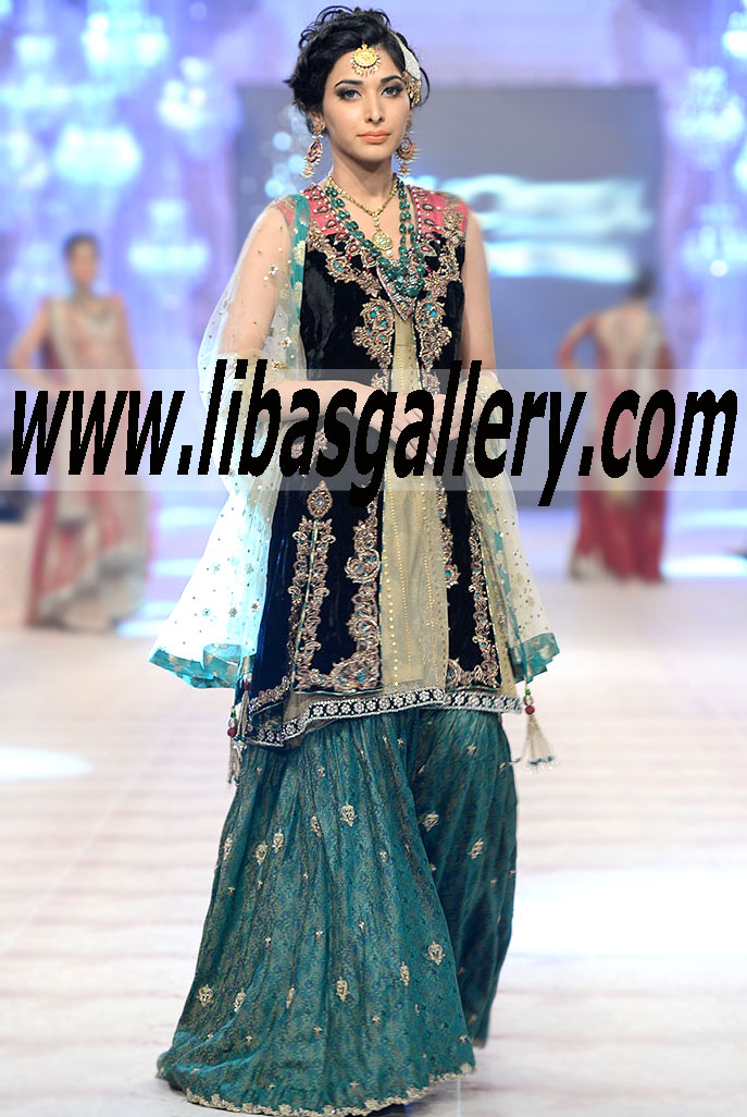 Shopping for 2015 Nickie Nina Bridal Dress at 2015 New fashion,dress up PFDC L`Oreal Paris Bridal Week Bridal Wear Anarkali Suits Bridal Lehenga Designer Sharara Party Wear Clothes Gharara in UK USA Canada India Australia