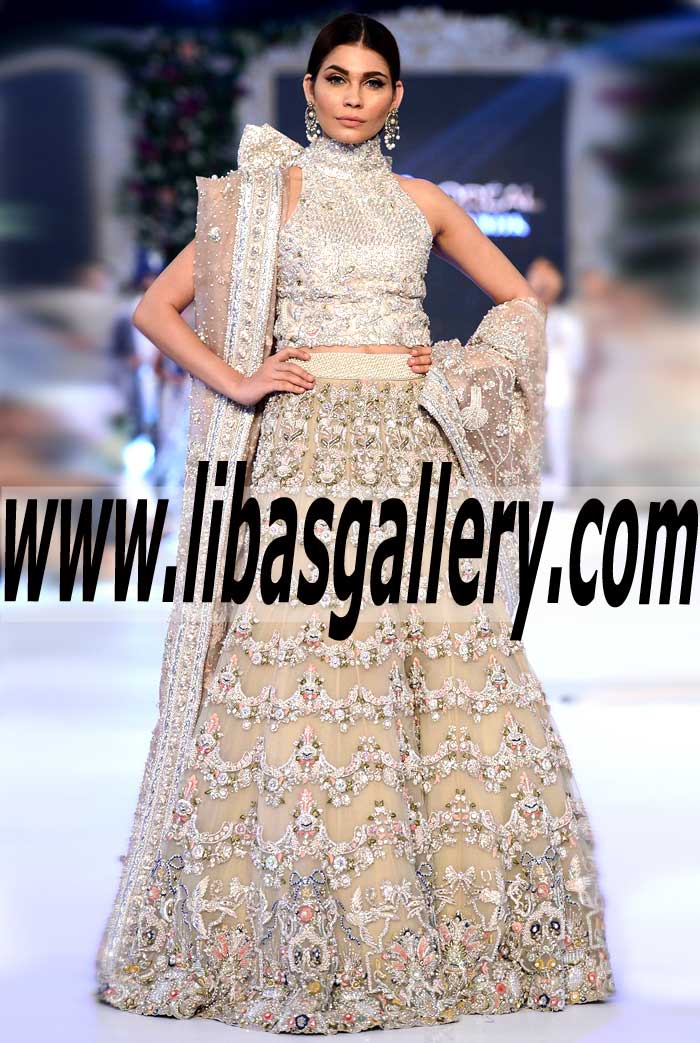 Elan stylish collection of bridal dresses | Women`s Luxury Designer Elan Fashion at PFDC Loreal Paris Bridal Week Shop Online