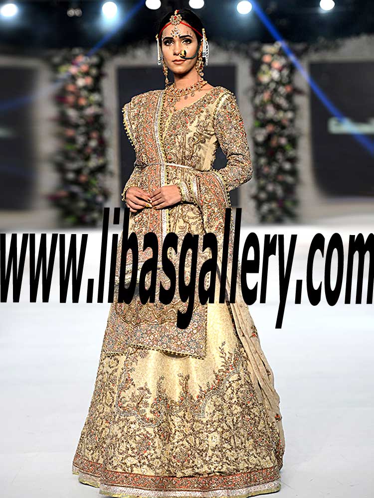 Fahad Hussayn Bridal Wear 2015 Pakistani Designer Fahad Hussayn PFDC Loreal Paris Bridal Week Bridal Wear Roslyn New York NY USA