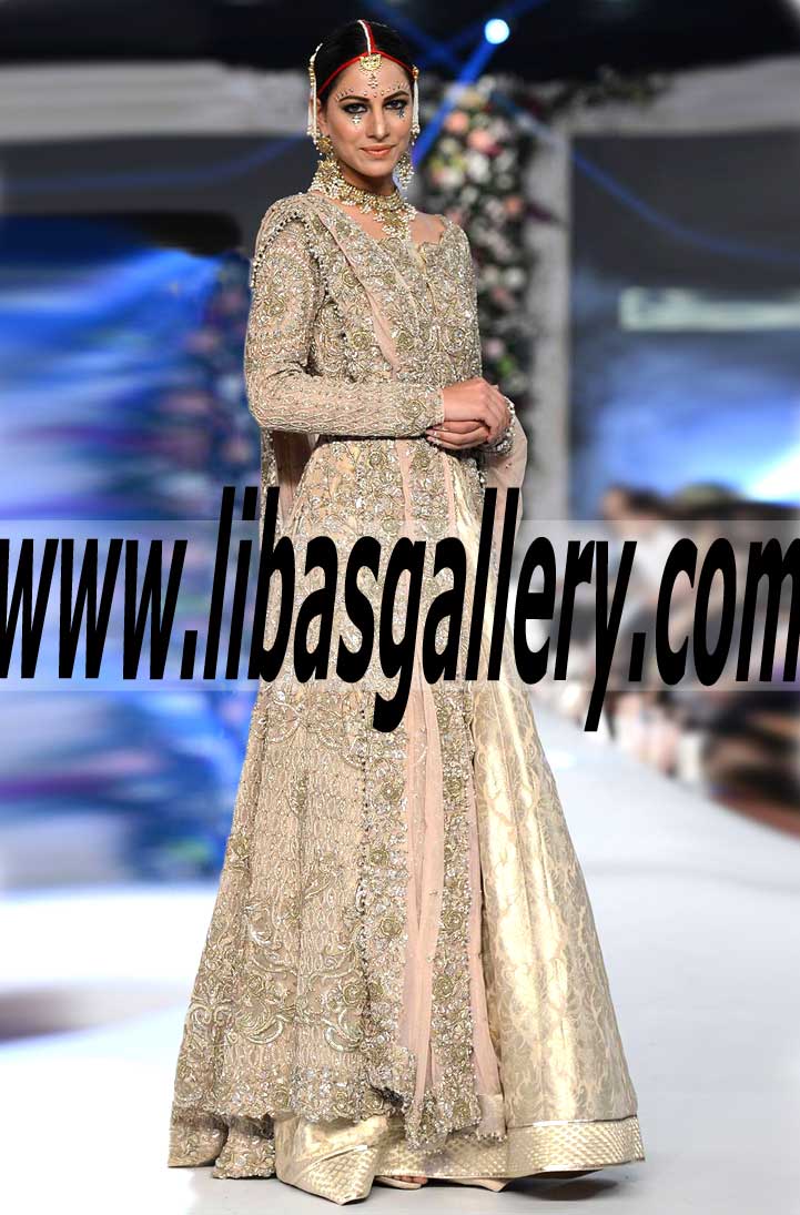 Special Occasion Wear Designer Fahad Hussayn | Shop Special Occasion Wear | Occasion Wear | very surprised Evening & Special Occasion Dresses from PFDC Loreal Paris Bridal Week 2015 | libasgallery.com