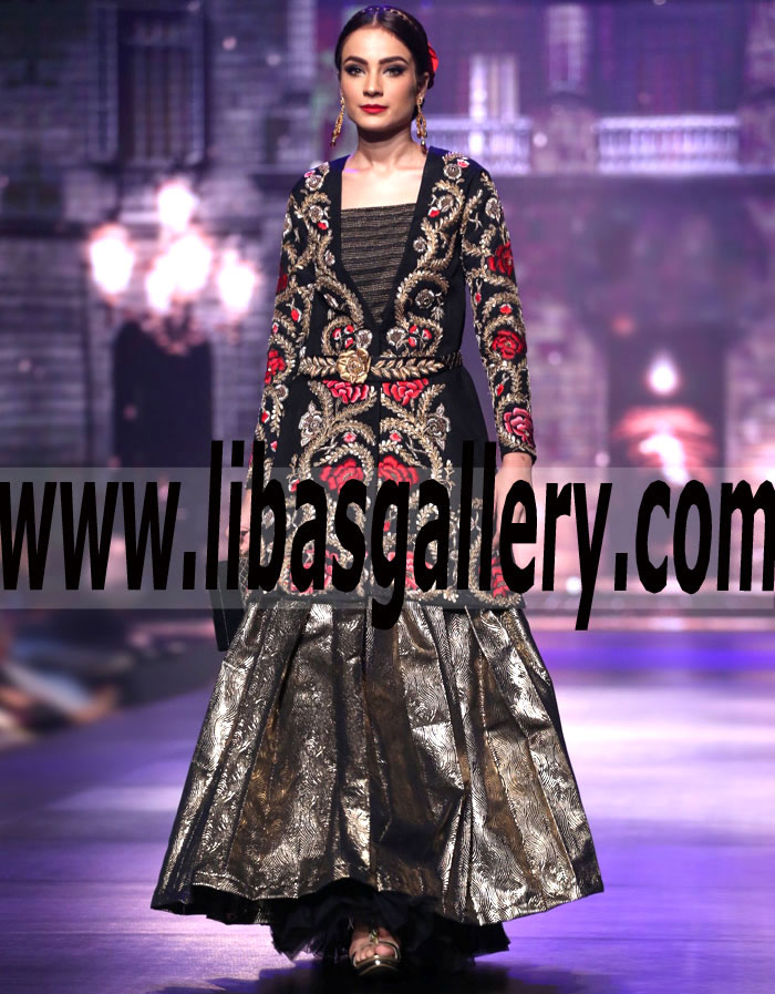 Yasmin Zaman Sparkling Party Dress With Lehenga For Evening And Special Occasions San Francisco California USA Special Occasions Dresses