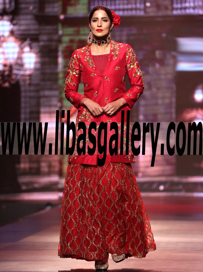 Yasmin Zaman Classic Gharara Dress With The Finest And Most Luxurious Jacket For Bridesmaids Hicksville New York NY US Gharara Dresses Yasmin Zaman Classic Gharara Dress With The Finest And Most Luxurious Jacket For Bridesmaids Hicksville New York NY US Gharara Dresses
