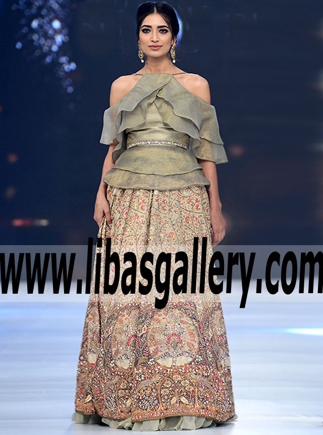 Magnificent Bridal Dress for Wedding and Special Occasions Pakistani Bridal Clothing Shiza Hassan Bridal Lehenga Dresses Bur Dubai UAE