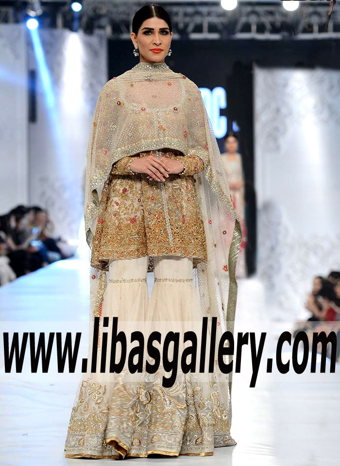 Sania Maskatiya Bridal Gharara Wedding Gharara Dresses Boxboro Massachusetts US
