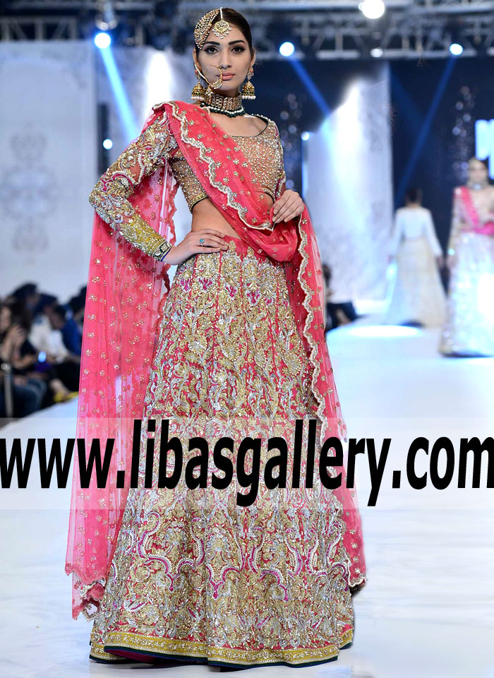 Prices for Nomi Ansari Bridal Lehenga Dress | buy a Indian Asian Lenghas at a bargain price Online Buy in California, USA