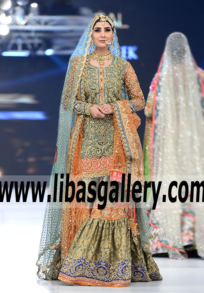 Nomi Ansari Designer Bridal Dresses Designer Wedding Gharara Chester Pennsylvannia PA US