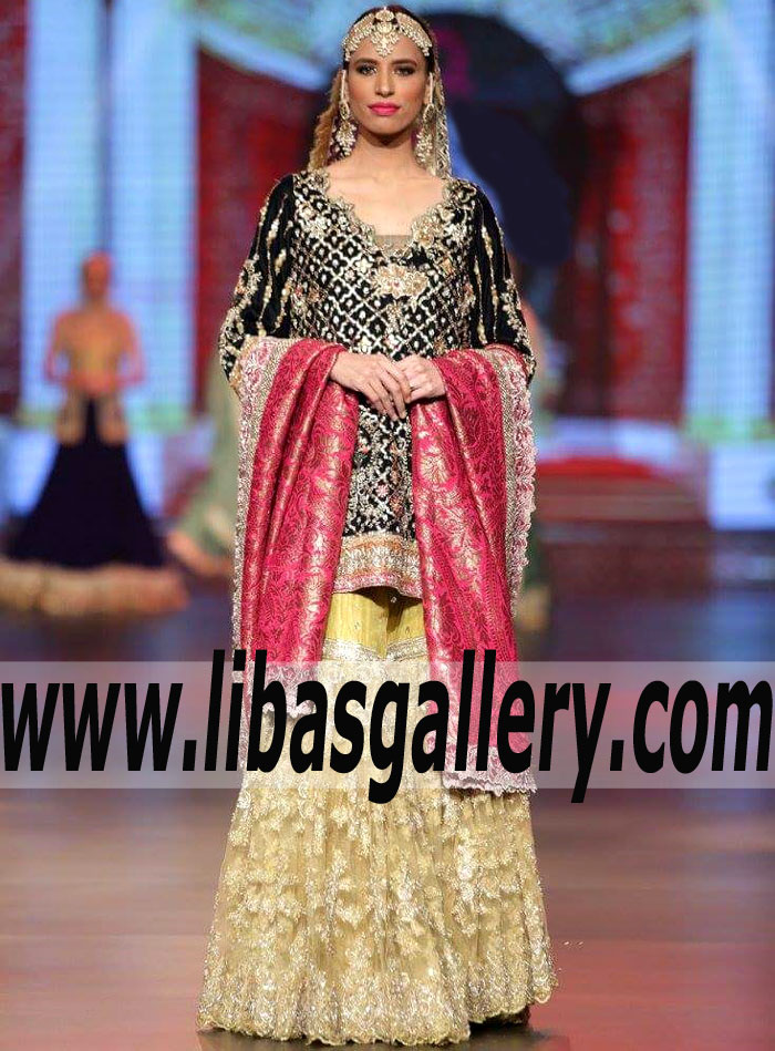 Pakistani Designer Bridal Gharara Birmingham UK IVY Couture by Shazia & Sehr Gharara Shops Online UK Pakistani Designer Bridal Gharara Birmingham UK IVY Couture by Shazia & Sehr Gharara Shops Online UK