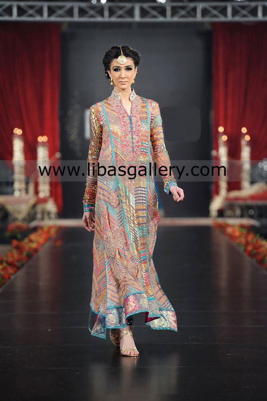 Umar Sayeed Designer Bridals Collection 2013, 2014 - Umar Sayeed Collection 2013-2014 Buy online in USA, UK, Europe, Canada, Norway, Germany, France, Australia, Saudi Arabia