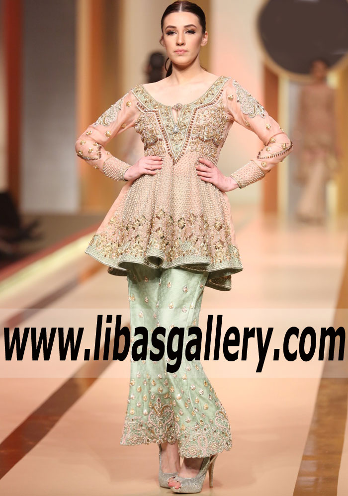 pakistani peplum dress