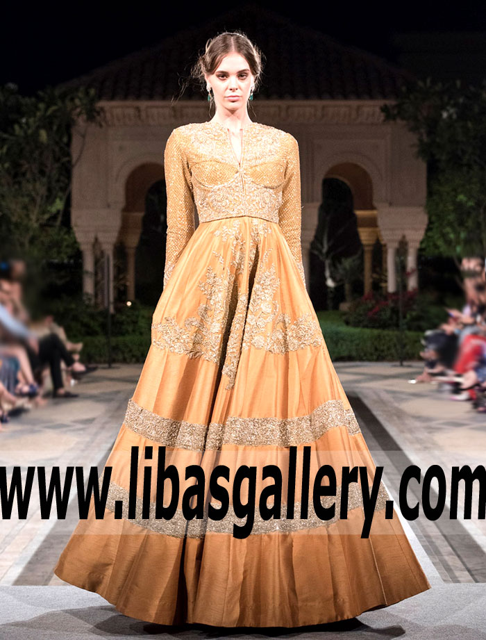 Beautiful Goldenrod Gown Pakistani Wedding Dresses Jersey City New Jersey NJ USA Faraz Manan Wedding Anarkali Suits Beautiful Goldenrod Gown Pakistani Wedding Dresses Jersey City New Jersey NJ USA Faraz Manan Wedding Anarkali Suits