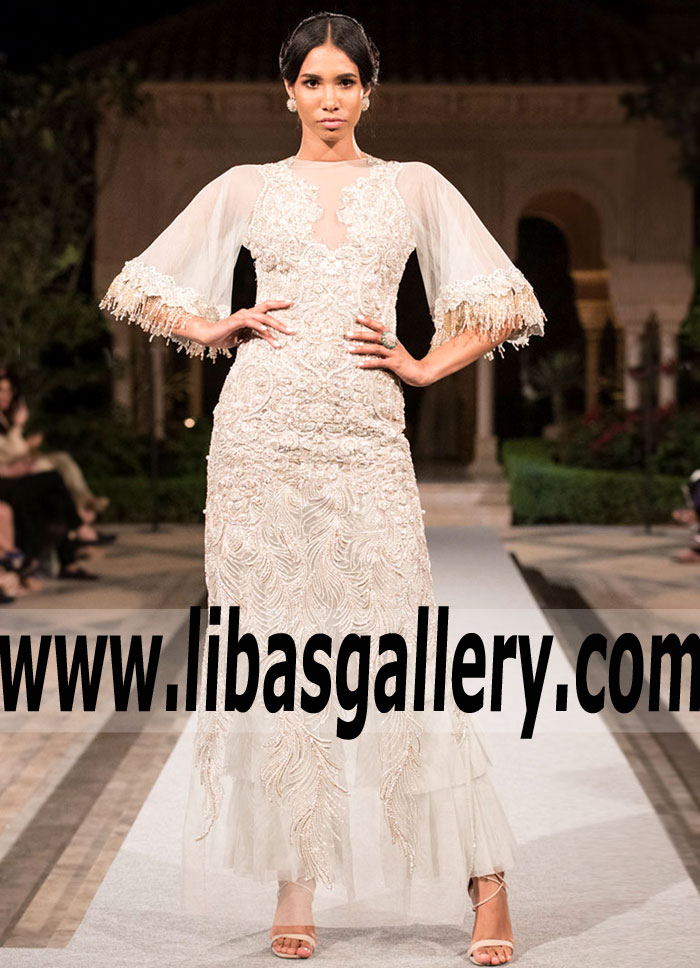 Magnificent White Mirage Wedding Dress for Formal Occasions Los Angeles LA California CA USA Designer FARAZ MANAN Gown Magnificent White Mirage Wedding Dress for Formal Occasions Los Angeles LA California CA USA Designer FARAZ MANAN Gown