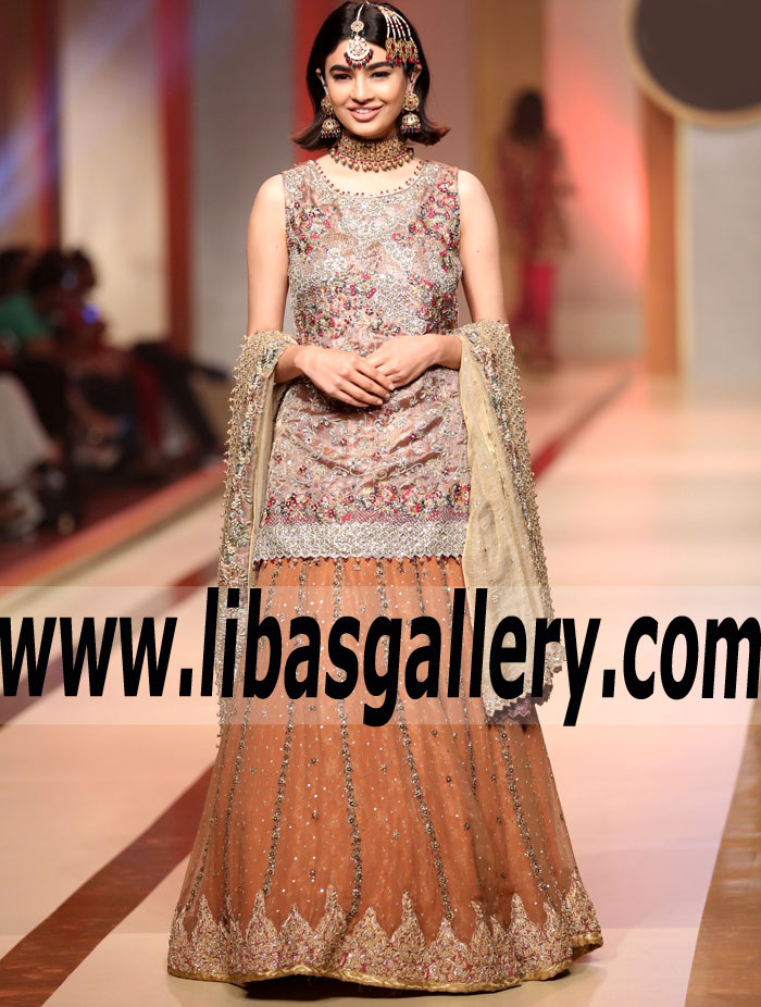 Amazing Bridal Lehenga in Chestnut Designer Umsha by Uzma Babar Indian Pakistani Wedding Lehenga Austin Texas USA Amazing Bridal Lehenga in Chestnut Designer Umsha by Uzma Babar Indian Pakistani Wedding Lehenga Austin Texas USA