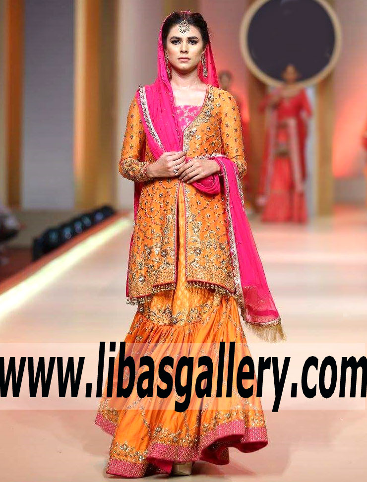 Yasmin Zaman Glorious Bridal Wear Gharara Kingston UK Bridal Wear for Traditional Brides