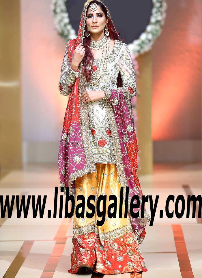 Latest Annus Abrar Bridal Wear Mayon Mehndi Dresses Dubai UAE Two-Legged Sharara Bridal Wear Latest Annus Abrar Bridal Wear Mayon Mehndi Dresses Dubai UAE Two-Legged Sharara Bridal Wear