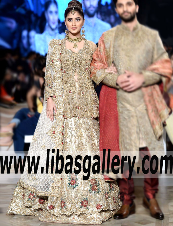 Gorgeous Bridal Wear Pakistani Bridal Dresses Designers Nickie Nina Bridal Dress Lehenga Skirt for Wedding and Reception Sutton Coldfield UK