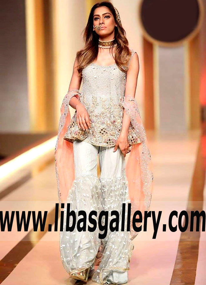 peplum formal dress pakistani