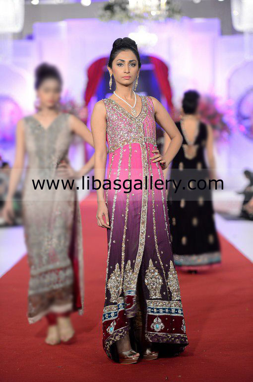 Nilofer Shahid Bridal Couture Week 2013 Anarkali Dresses, Nilofer Shahid Bridal Collection 2013 UK USA Canada New arrivals Online Shop,