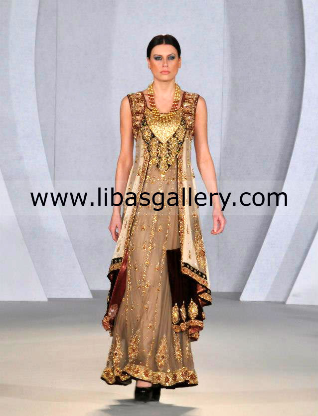 Rani Emaan Top Wedding Dresses Designer of Pakistan 2013, Pakistan and India Bridal Dress Designers Work in 2013 Rani Emaan Anarkali Fashion in 2013