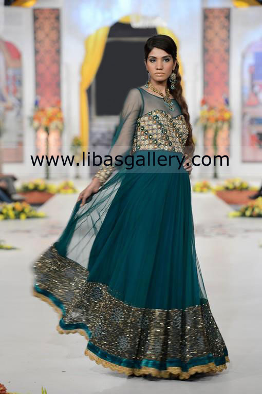 Heavy Embellished Pakistan Indian Evening Party Dresses Chicago USA, Indian Multi Colored Party Dresses New York New Arrivals