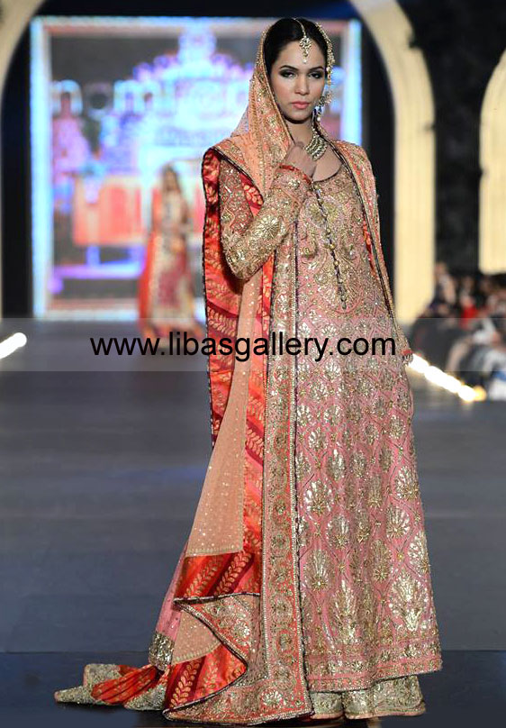 Nomi Ansari Wedding Lehenga Collection NYC Nomi Ansari Bridal Dresses Pakistani Designer Lehenga Bridal Wear New York City Wedding Dresses by Pakistani Designer Nomi Ansari Online Shop