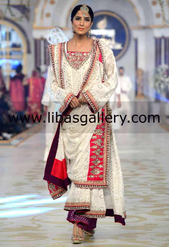 Designer Maria B Bridal Collection for Wedding Parties 2014 at Bridal Couture Week Maria B Shalwar Kameez, Pakistani Designer Salwar Kameez, Lehenga, Sharara, Gharara, Sherwani in Oldham Woking UK