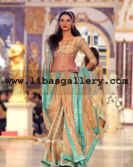 Ayesha Somaya Bridal Wedding Dress with Bridal Lehenga Bridal Dresses,Pantene Bridal Couture Week 2014 Bridal gowns Party Wear Casual wear jumsuits sarees lacha gharara lehnga kameez shalwar short shirts Tops collection