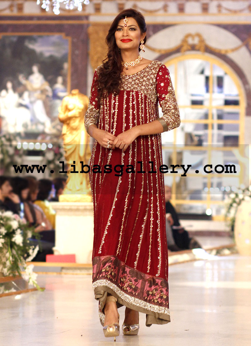 Ayesha Somaya Bridal Wear Collection Pantene Bridal Couture Week 360 Bridal trial gowns Party Wear Casual wear jumsuits Sarees lacha gharara lehnga kameez shalwar short shirts chooridaar heavy formal dresses Top collection